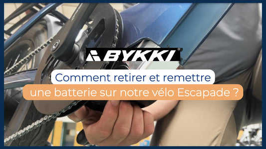 TUTO BYKKI - Retirer et remettre la batterie de votre vélo Escapade